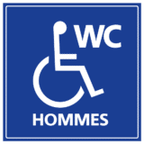 Pictogramme WC PMR Homme