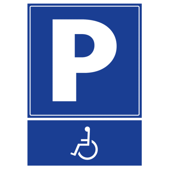 Pictogramme Parking PMR