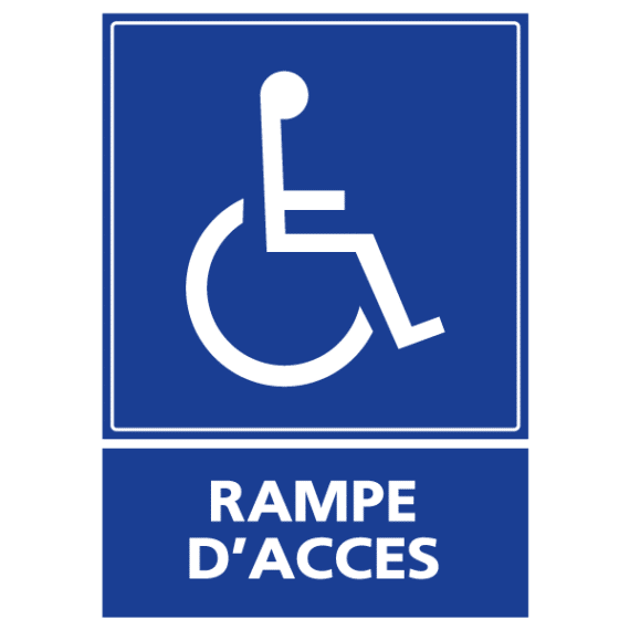 Pictogramme Rampe d'Accès PMR