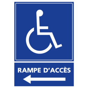 Panneau Rampe d'Accès à Gauche