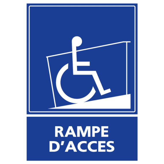 Panneau Rampe d'Accès PMR