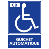 Panneau Guichet Automatique PMR