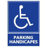 Panneau Parking Handicapes PMR