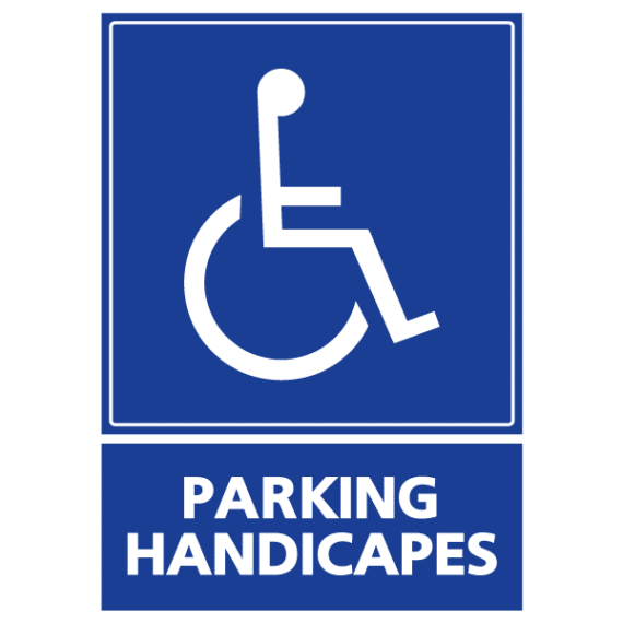 Panneau Parking Handicapes PMR