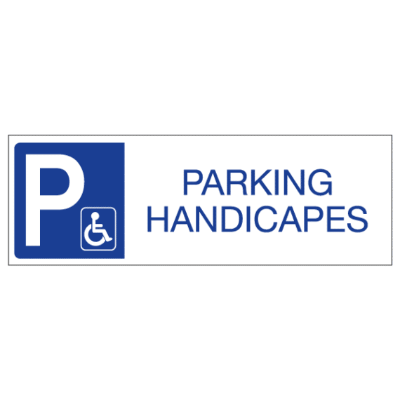 Panneau Parking Handicapés