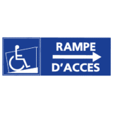 Panneau Rampe d'Accès à Droite