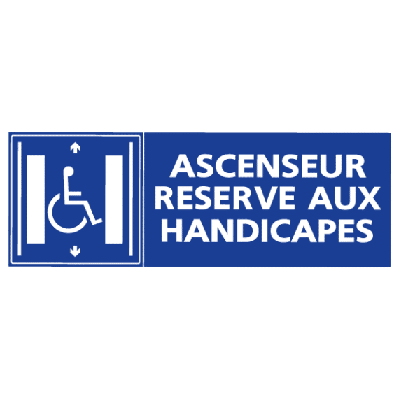 Panneau Ascenseur Réservé aux Handicapés