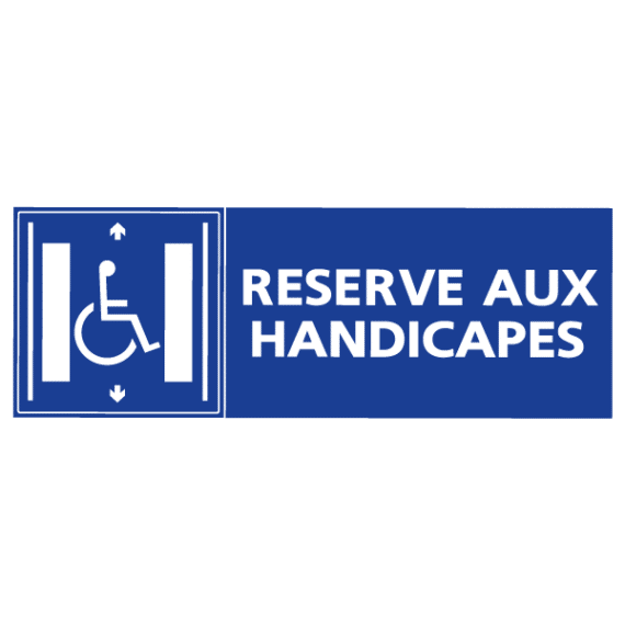 Panneau Ascenseur Réservé aux Handicapés