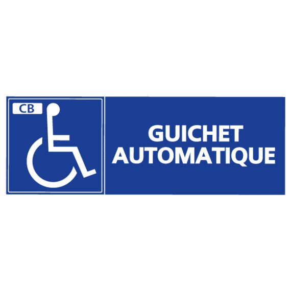 Panneau Guichet Automatique PMR