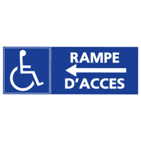 Panneau Rampe d'Accès à Gauche