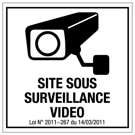 Panneau Site Sous Surveillance Vidéo