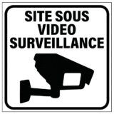 Panneau Site Sous Vidéo Surveillance
