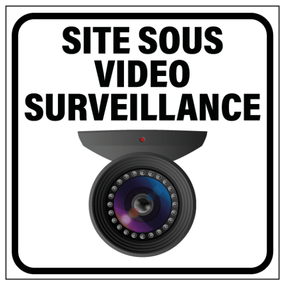 Panneau Site Sous Vidéo Surveillance