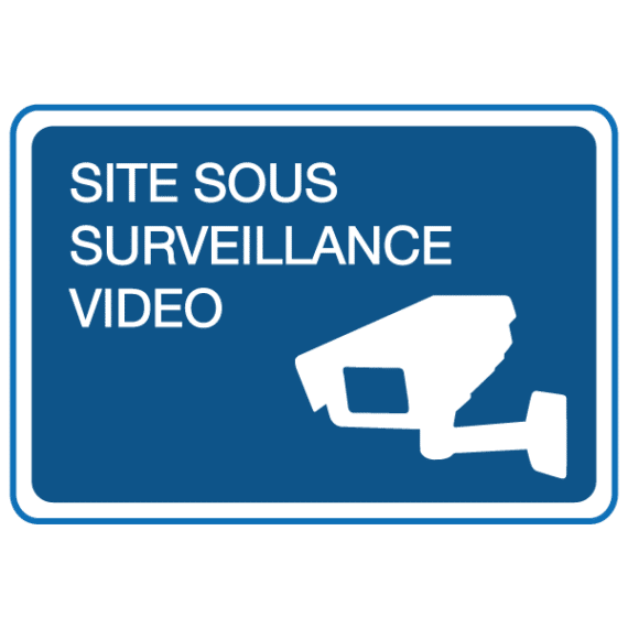 Panneau Site Sous Surveillance Vidéo