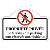 Panneau Propriété Privée