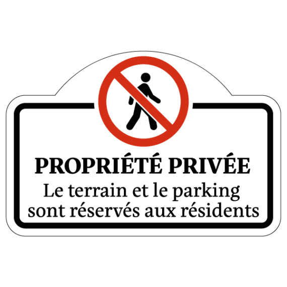 Panneau Propriété Privée