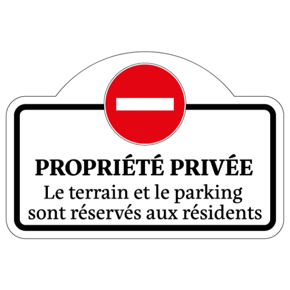 Panneau Propriété Privée