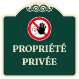 Panneau Propriété Privée