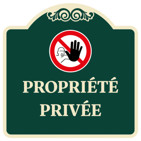 Panneau Propriété Privée