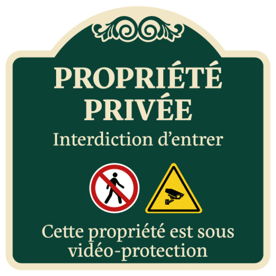 Panneau Propriété Privée - Interdiction d'Entrer