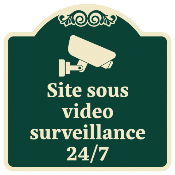 Panneau Site Sous Vidéo Surveillance 24/7