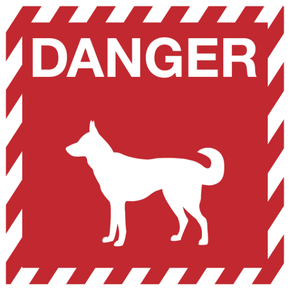 Panneau Danger Chien de Garde