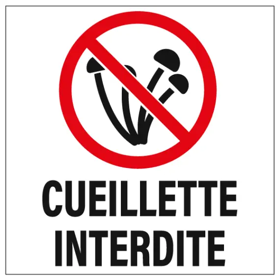 Panneau Cueillette Interdite