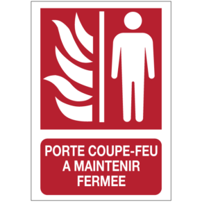 Panneau Porte Coupe-Feu A Maintenir Fermée