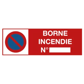 Panneau Borne d'Incendie N°