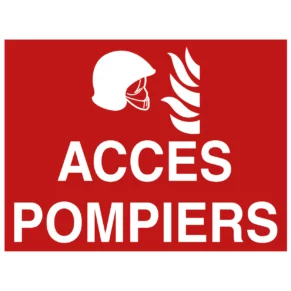 Panneau Accès Pompiers