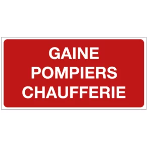 Panneau Gaine Pompiers Chaufferie